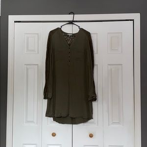 Olive green dress
